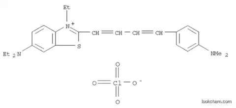 Molecular Structure of 89846-23-1 (Benzothiazolium,6-(diethylamino)-2-[4-[4-(dimethylamino)phenyl]-1,3-butadienyl]-3-ethyl-,perchlorate)